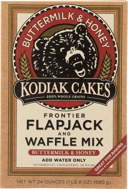 KODIAK CAKES: Frontier Flapjack and Waffle Mix Buttermilk & Honey, 24 oz