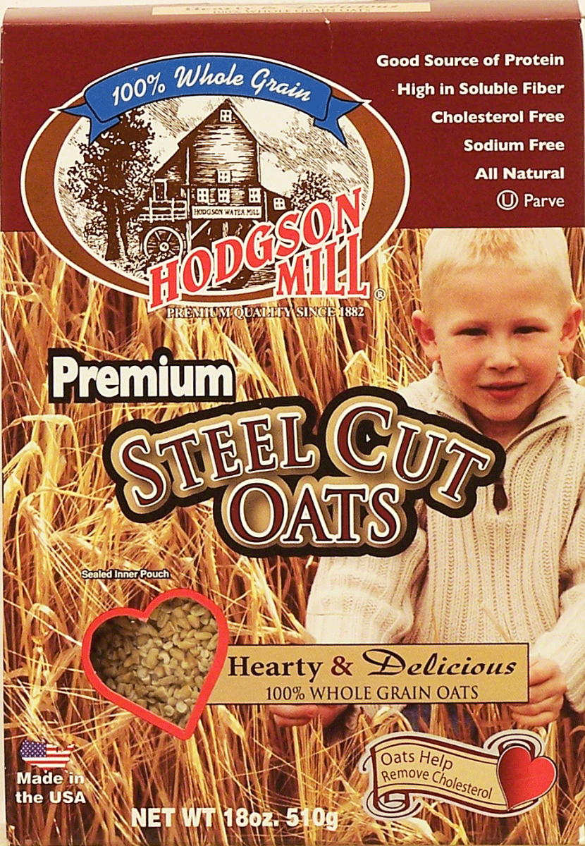 HODGSON MILL: Premium Steel Cut Oats, 18 oz