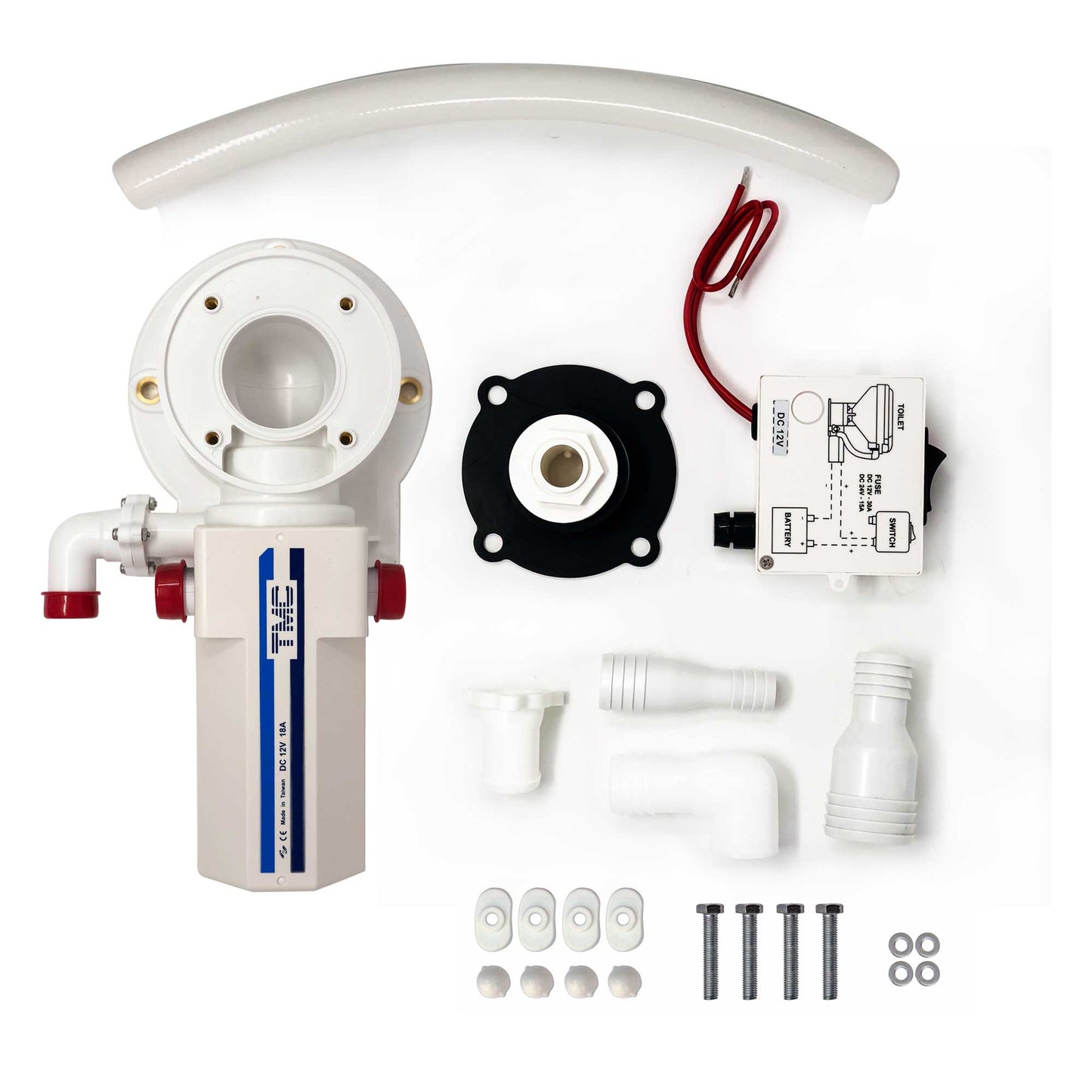 Marine Conversion Kits for Electric Toilet, 12V