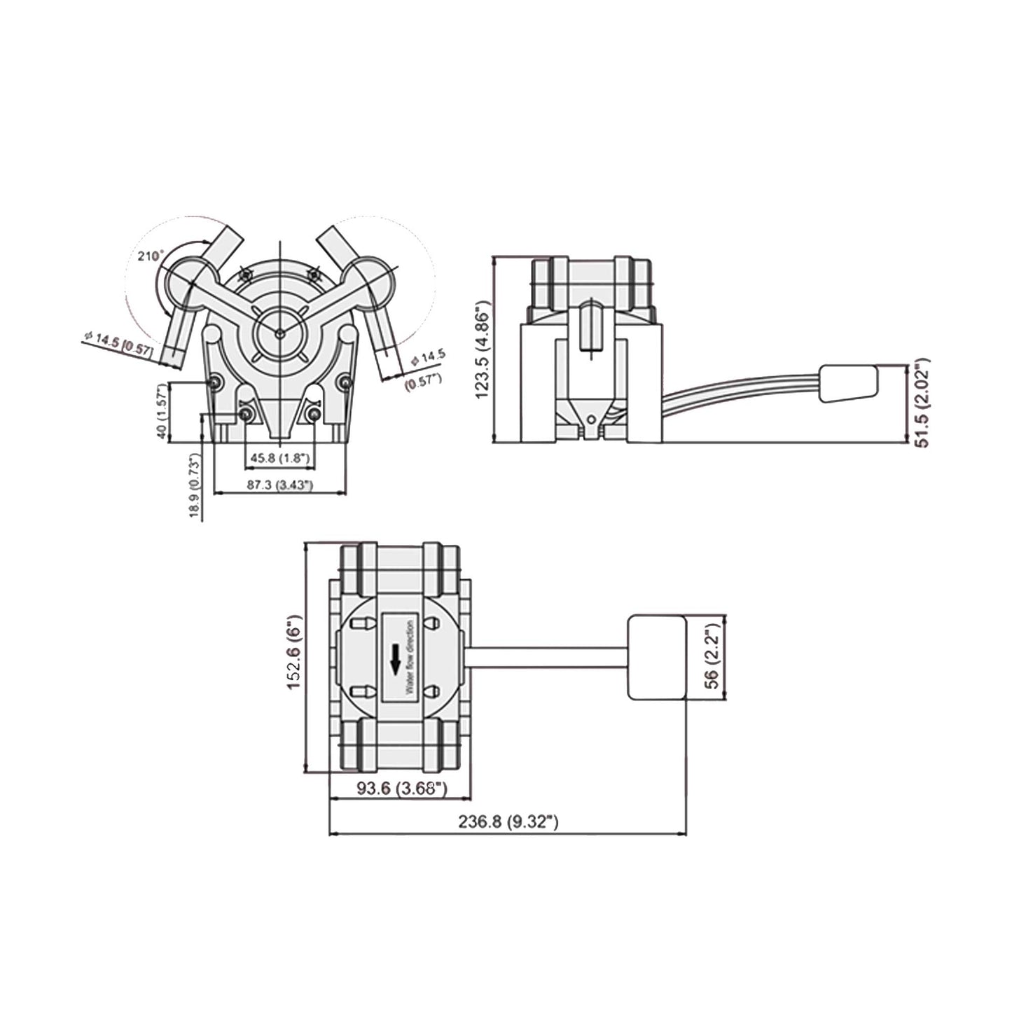 Self-Priming Diaphragm Foot Galley Pump