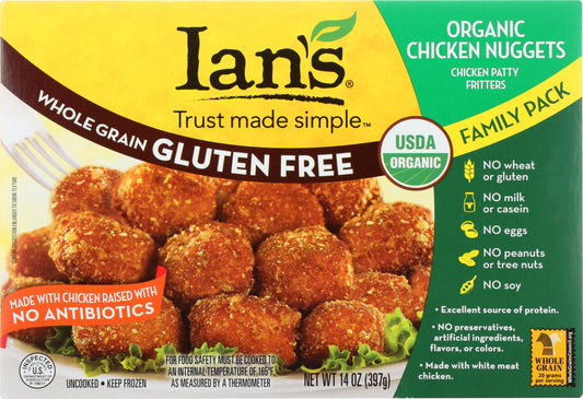 IANS NATURAL FOODS: Organic Nuggets Chicken Family Pack, 14 oz