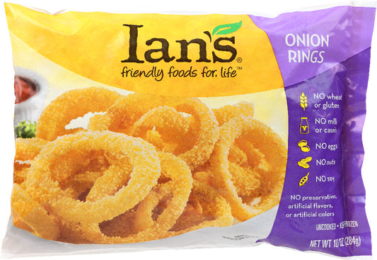 IAN'S NATURAL FOODS: Onion Rings Gluten Free, 10 oz