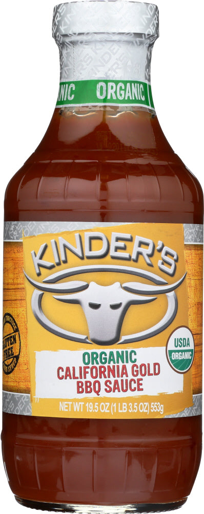 KINDERS: Organic California Gold BBQ Sauce, 19.5