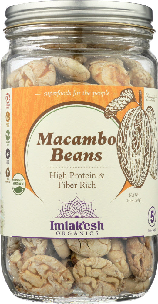 IMLAKESH ORGANICS: Wild Harvest Macambo Beans, 14 oz