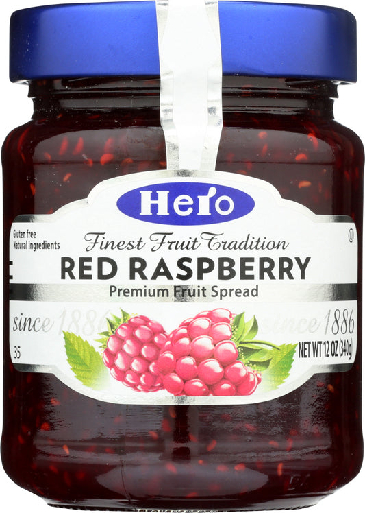 HERO: Fruit Spread Raspberry, 12 oz