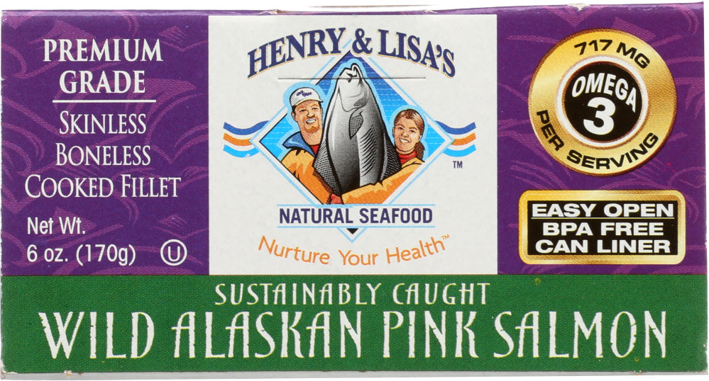 HENRY & LISAS: Wild Alaskan Pink Salmon, 6 oz