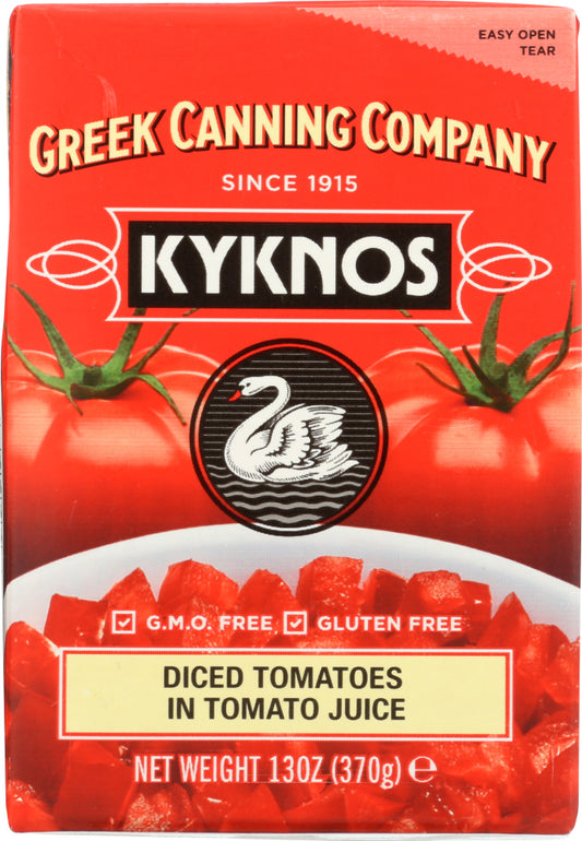 KYKNOS: Diced Tomatoes in Tomato Juice, 13 oz