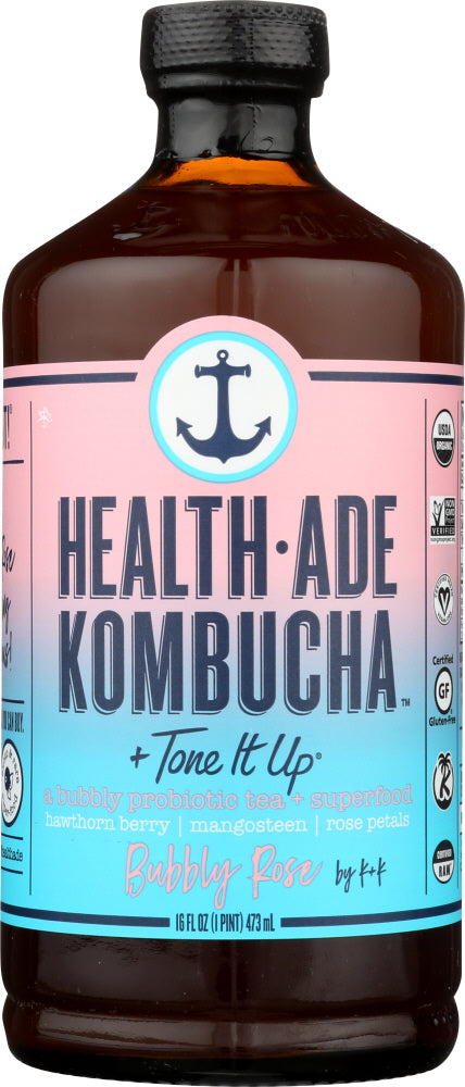 HEALTH ADE: KOMBUCHA BUBBLY ROSE (16.0000 OZ)
