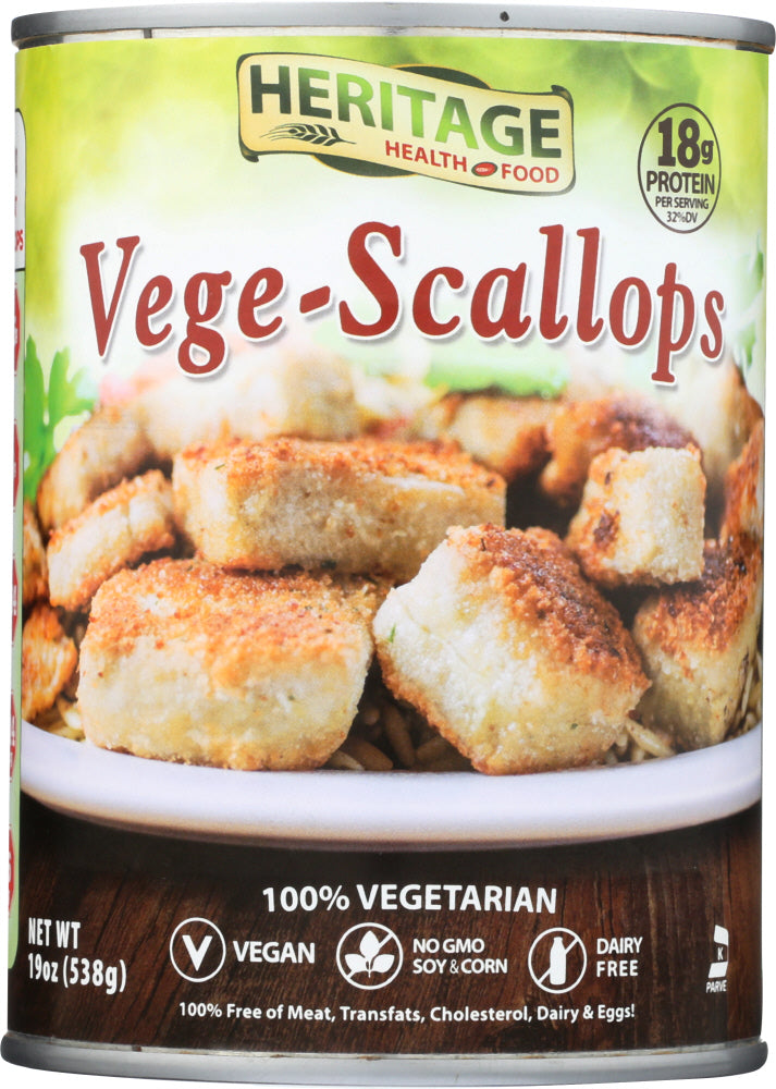 HERITAGE HEALTH: Scallops Vegan, 19 oz