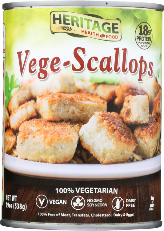 HERITAGE HEALTH: Scallops Vegan, 19 oz