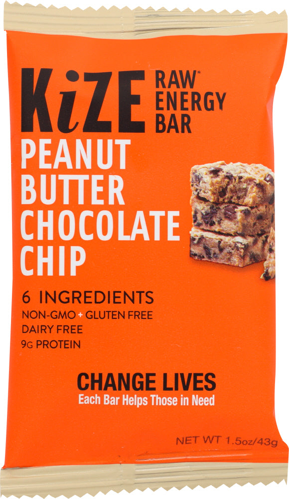KIZE: Bar Peanut Butter Chocolate Chip, 1.5 oz