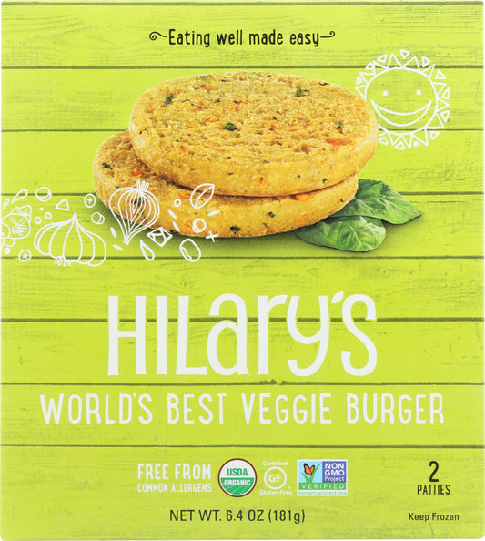 HILARY'S EAT WELL: Worlds Best Veggie Burger, 6.4 oz