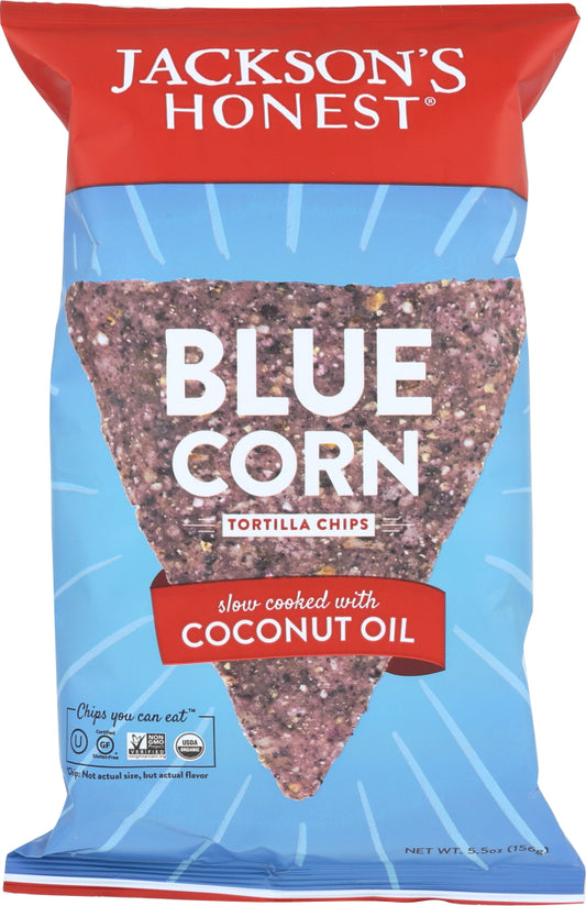 JACKSONS HONEST CHIPS: Chip Tortilla Blue Corn, 5.5 oz