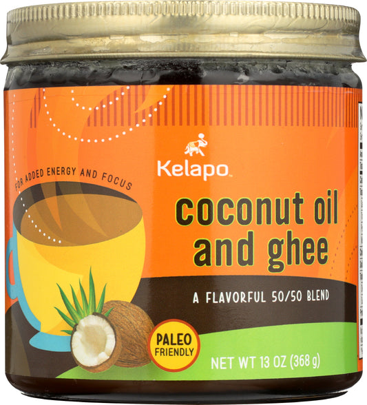 KELAPO: Oil Coconut Ghee 50/50 Blend, 13 oz