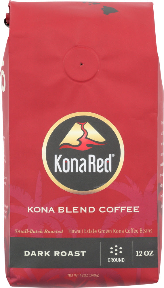 KONA RED: Coffee Ground Dark, 12 oz