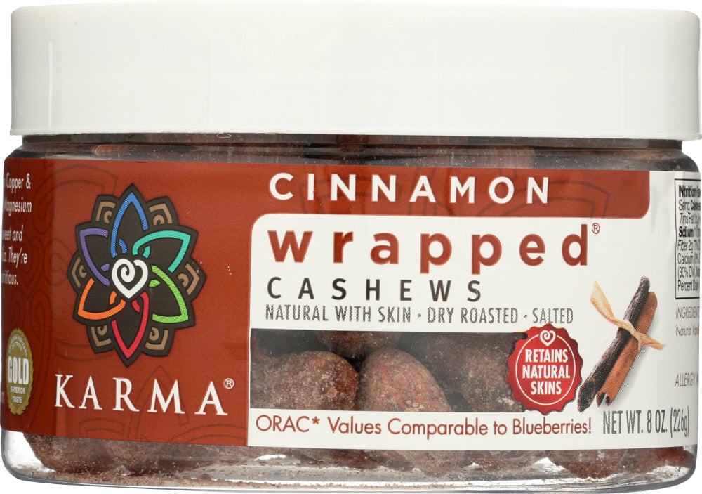 KARMA: Cinnamon Wrapped Cashews, 8oz
