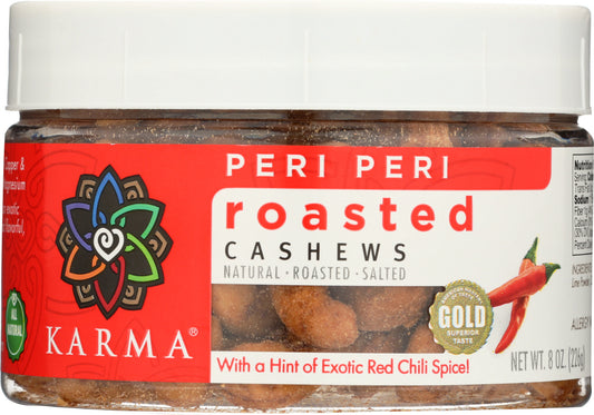 KARMA: Roasted Peri Peri Cashews, 8oz