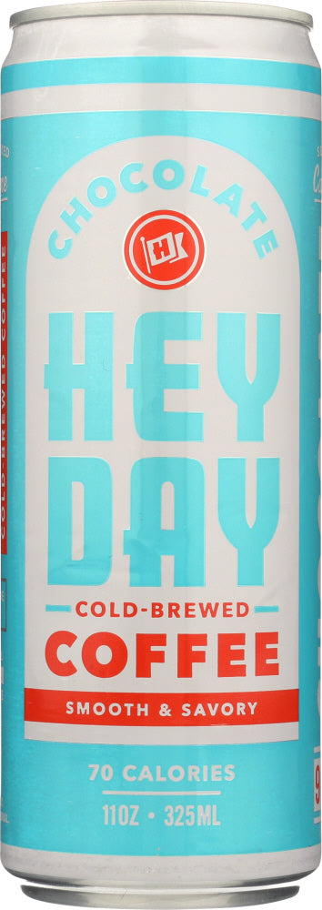 HEYDAY COLD BREW: Coffee Salted Mocha Smooth and Savory, 11 oz