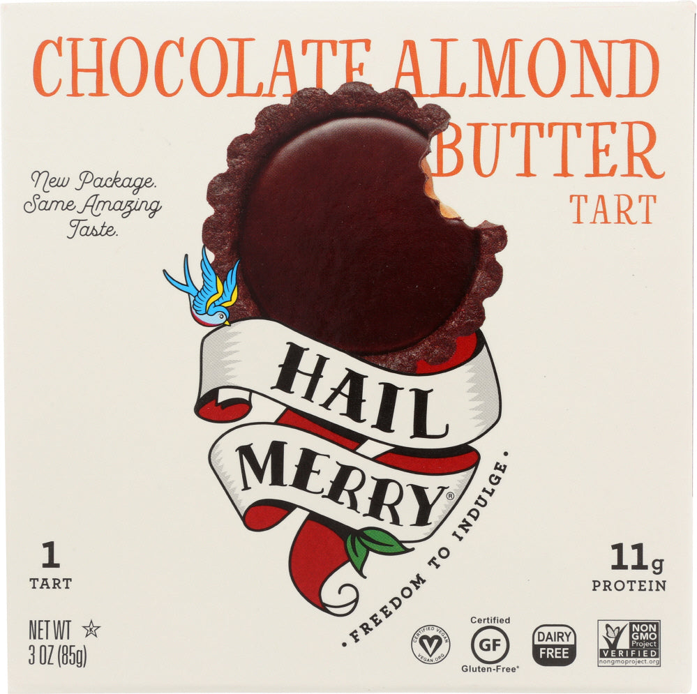 HAIL MERRY: Miracle Tart Gluten Free Chocolate Raw Almond Butter, 3 oz