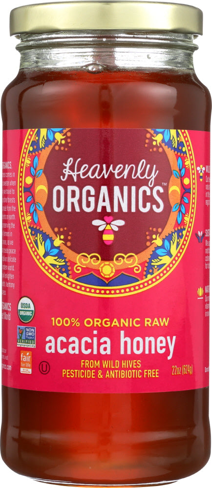HEAVENLY ORGANICS: Acacia Honey, 22 oz