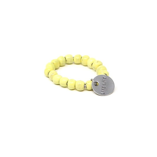 Lemon Yellow Charm Bracelet