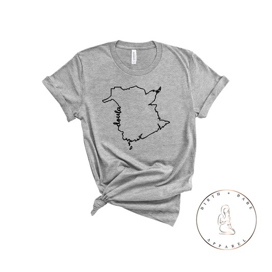 New Brunswick Doula Shirt - Birth and Babe Apparel