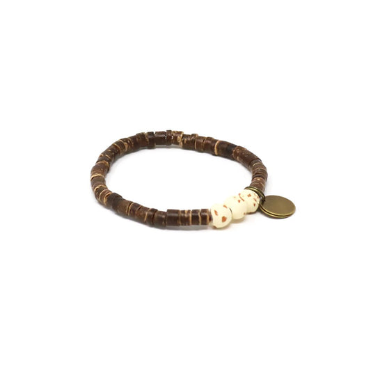 Ivory Coconut Pipeline Bracelet