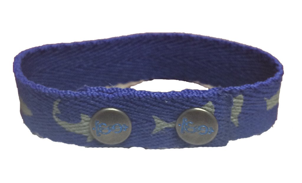 Blue Shark Snap Bracelet