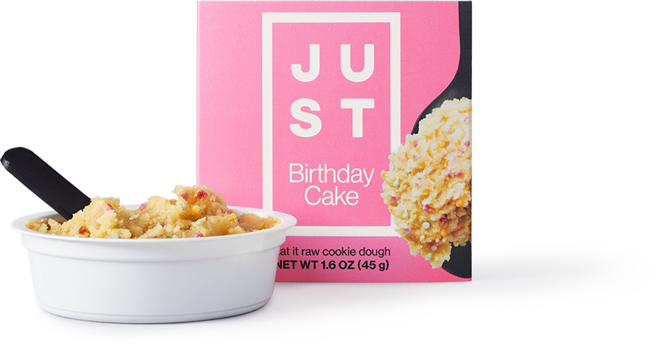 JUST COOKIE DOUGH: Birthday Cake Cookie Dough, 1.6 oz