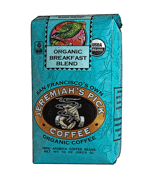 JEREMIAHS PICK COFFEE: Coffee Whole Bean Breakfast Organic, 10 oz