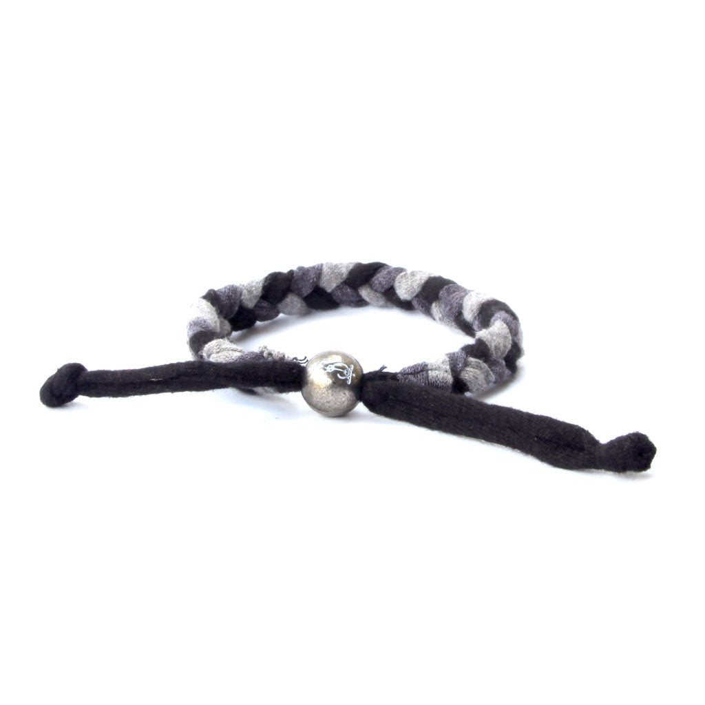 Monochrome Braided Up-Cycled Bracelet