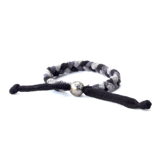 Monochrome Braided Up-Cycled Bracelet