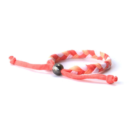 Peony Braided Up-Cycled Bracelet