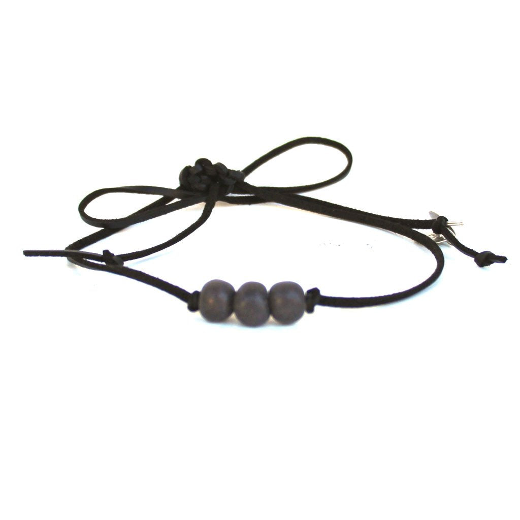 Lava Slate Beaded Choker