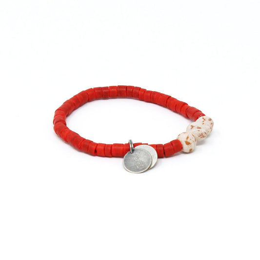 Cream Coconut Pipeline Bracelet