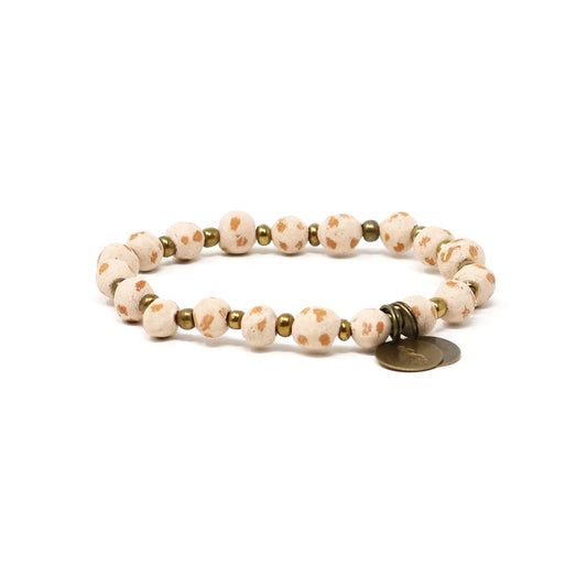 Cream Charm Bracelet