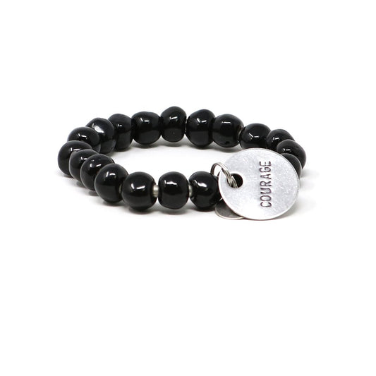 Black Charm Bracelet