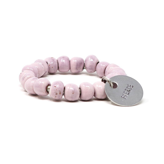 Purple Tulip Charm Bracelet