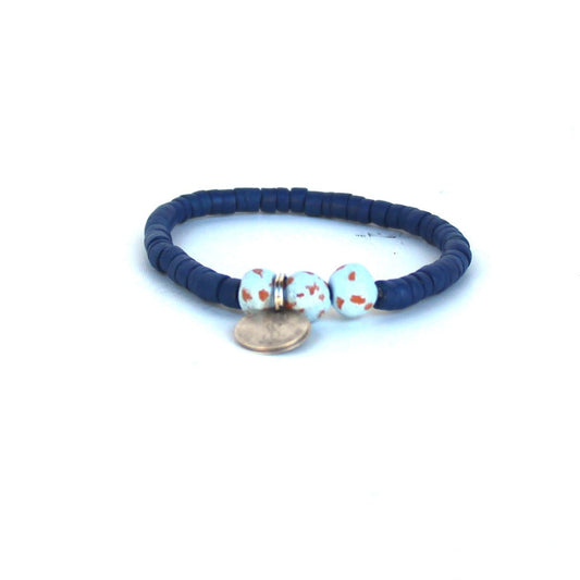 Sky Blue Coconut Pipeline Bracelet