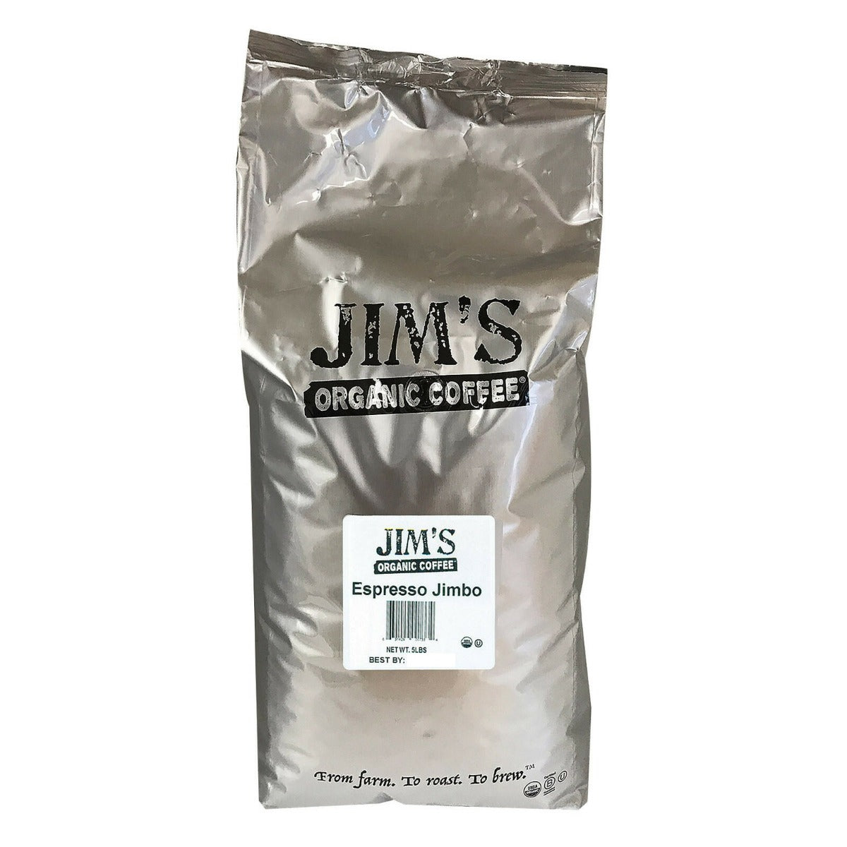 JIMS ORGANIC COFFEE: Organic Espresso Jimbo Coffee, 5 lb