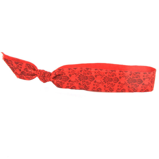Red Damask Hair Bracelet