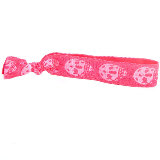 Light Pink Skulls Hair Bracelet