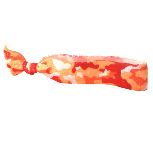 Peach Camo Hair Bracelet