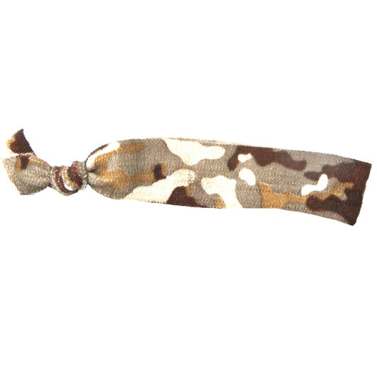 Brown Camo Hair Bracelet