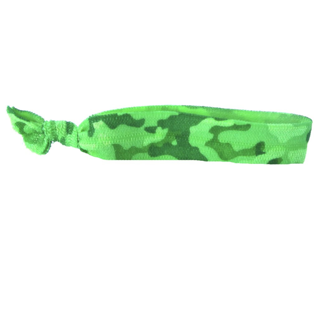Lime Camo Hair Bracelet