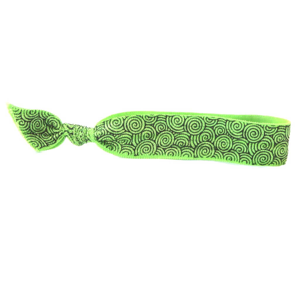 Green Swirl Hair Bracelet