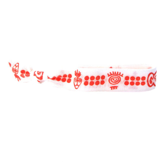 Red Makak Hair Bracelet