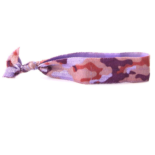 Purple Camo Hair Bracelet