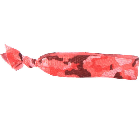 Red Camo Hair Bracelet
