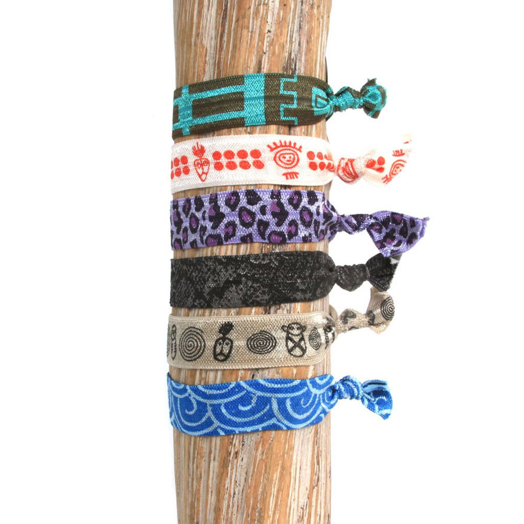 Haiti Life Print Hair Bracelets